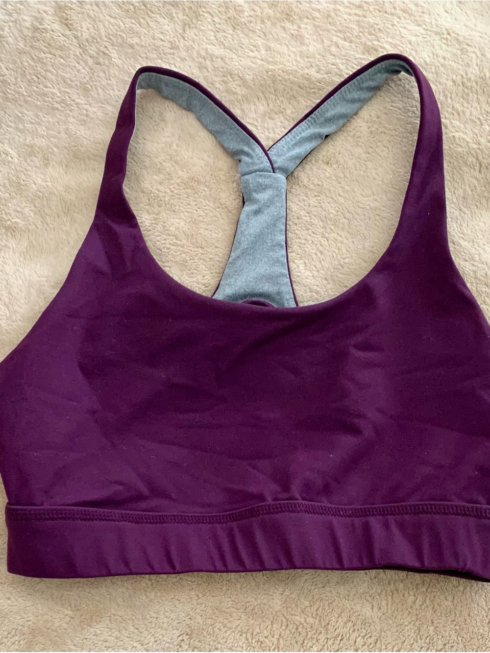 Plum Racerback BORN PRIMITIVE Sports Bra Size Small